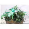 Image 1 : ARTIFICIAL PLANT IN WEAVED BASKET