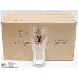 BOX OF 12 NEW ALEXANDER KEITHS 16OZ GLASSES