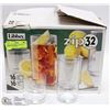 Image 1 : CASE OF22 LIBBEY GLASSES (16 TALL AND 6 SHORT)