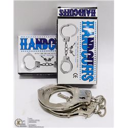 LOT OF 2 PAIRS OF HANDCUFFS