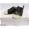 Image 1 : LADIES BLACK SLIP ON SANDAL SIZE 6