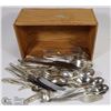 Image 1 : BOX OF ASSORTED SILVER WARE