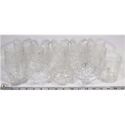 FLAT WITH ASSORTED ESTATE GLASSWARE