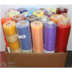 BOX OF DECORATIVE CRAFTING MESH