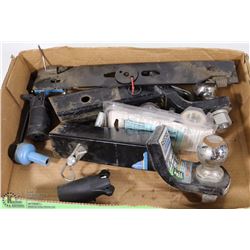 FLAT WITH CAR JACK AND TRAILER HITCHES WITH BLADE