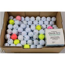 100 NEW GOLF BALLS INCL BALL MARKER