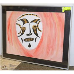 20 X 20 INUIT DESIGN FRAMED PICTURE