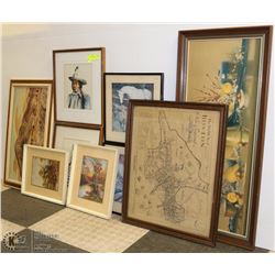 LOT OF FRAMED PICTURES