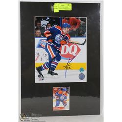 MATTED EDMONTON OILERS ANDREW FERENCE SIGNED PHOTO