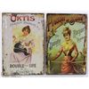 Image 1 : LOT OF 2 NEW 12"X8" TIN SIGNS - OKTIS & PROSSER