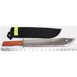 NEW 14" 440 STAINLESS STEEL MACHETE W/ SHEATH