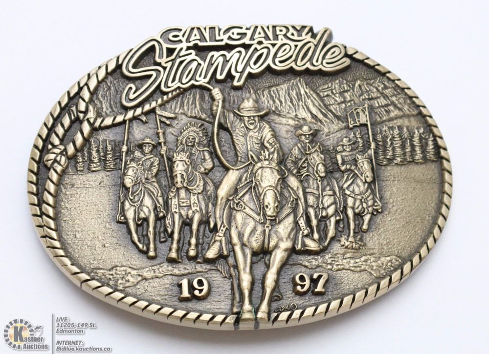 CALGARY STAMPEDE SOLID BRASS LTD ED. BELT BUCKLE