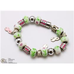 PANDORA STYLE BRACELET W/OVER 20