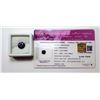 Image 1 : #6 - 4.19 CT ROUND VIOLET CZ & COA