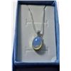 Image 1 : #10 - OVAL OPALINE PENDANT