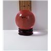 Image 1 : #7 - PEACH COLORED 40MM QUARTZ SPHERE