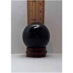 #8 - NATURAL BLACK OBSIDIAN 40MM SPHERE