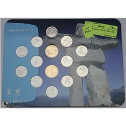 2010 CANADIAN VANCOUVER UNC COIN SET