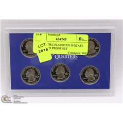 2005 UNCIRCULATED US 50 STATE QUARTERS PROOF SET