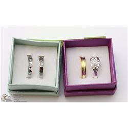 2 BOXES WITH 2 RINGS IN EACH BOX