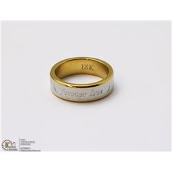 STYLISH SILVER PLATED LOVE IS FOREVER  RING
