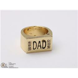 GOLD PLATED RING FOR DAD GIFT