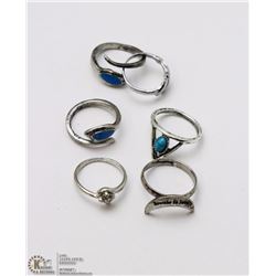 ESTATE LOT OF 6 LADIES RINGS