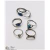 Image 1 : ESTATE LOT OF 6 LADIES RINGS