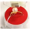 Image 1 : #44 FRESH WATER PEARL RING .925 STERLING SILVER