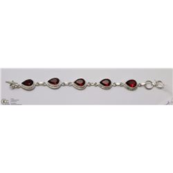 #43- RED GARNET GEMSTONE BRACELET