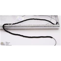 #101- BLACK AGATE LOOSE BEAD NECKLACE