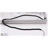 Image 1 : #101- BLACK AGATE LOOSE BEAD NECKLACE
