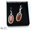 Image 1 : #10- BALTIE AMBER GEMSTONE EARRINGS