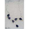 Image 1 : #38- TANZANITE GEMSTONE EARRINGS