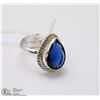 Image 1 : #37- TANZANITE GEMSTONE RING