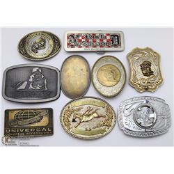 LOT OF 8  ASSORTED BELT BUCKLES INCL OIL FIELD