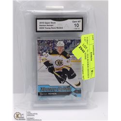 4 GRADED 10 - 2016 ROOKIE HOCKEY CARDS INCL QUINE