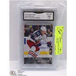 4 GRADED 10 - 2015 ROOKIE HOCKEY CARDS INCL BERUBE