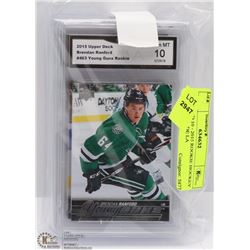 4 GRADED 10 - 2015 ROOKIE HOCKEY CARDS INCL DE LA