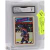 Image 1 : 3 GRADED 9 -1988 TOPPS ALL STAR STICKERS GRETZKY,