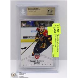 BECKETT GRADED 9.5 CONNOR MCDAVID YOUNG STARS