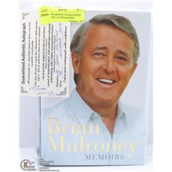 BRIAN MULRONEY GUARANTEED AUTHENTIC AUTOGRAPHED