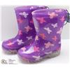 Image 1 : PAIR OF GIRLS LITE UP RUBBER BOOTS SIZE 8