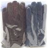 Image 1 : 2PK LADIES LEATHER GLOVES MEDIUM