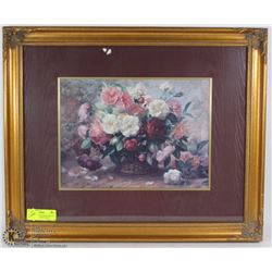 FLOWER ARRANGEMENT PRINT BY ALBERT WILLIAMS FRAMED