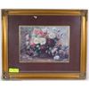 Image 1 : FLOWER ARRANGEMENT PRINT BY ALBERT WILLIAMS FRAMED