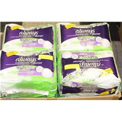 BOX OF 32 BAGS OF ALWAYS LEAK PROTECTION UNDERWEAR