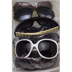BOX OF NEW DESIGNER SUNGLASSES