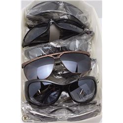 BOX OF NEW DESIGNER SUNGLASSES