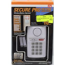 SECURE PRO KEYPAD ALARM SYSTEM
